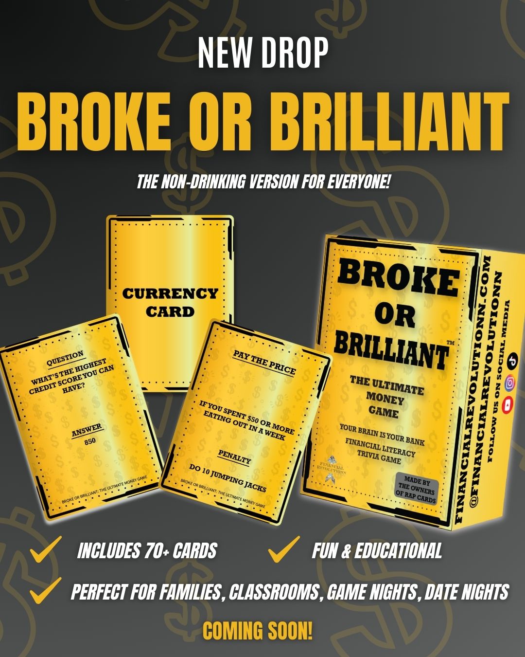 Broke or Brilliant: The Ultimate Money Game (Non- Drinking)